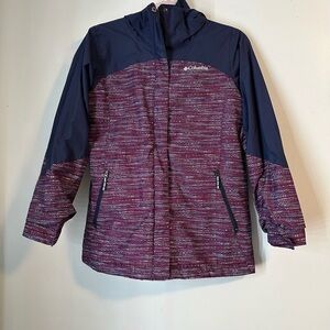 Columbia Navy and Purple Raincoat